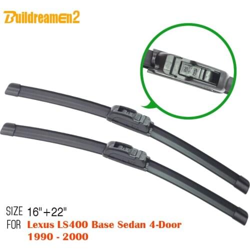 Buildreamen2 2 Pieces Car Windscreen Wiper Blade Bracketless Windshield Wiper Fit For Lexus LS400 Base Sedan 4-Door 1990-2000