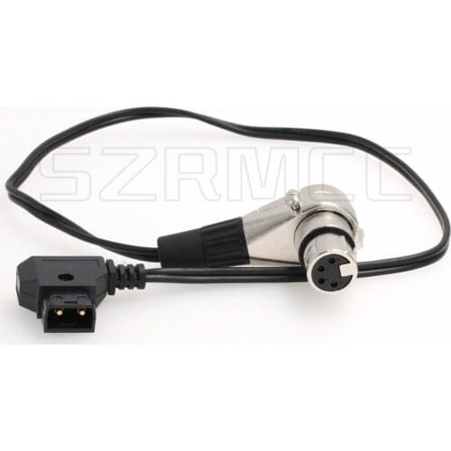 D-tap to XLR 4 Pin Female Power Cable for DSLR Camcorder LED Flash Light ARRI Alexa Camera Monitor