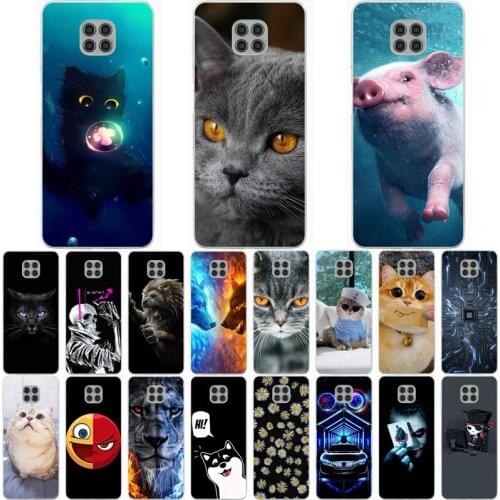 For MOTO G Power 2021 Case Wolf Silicon TPU Fundas for Moto G9 Play Cat Animal Shell Bag Housing Phone Cases