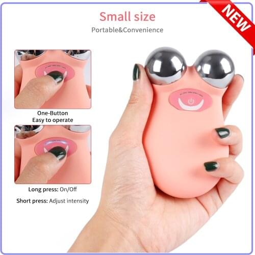 EMS Mini Microcurrent Beauty Device Face Lifting Machine Skin Tightening Vibration Massager Facial Wrinkle Remover Anti Aging