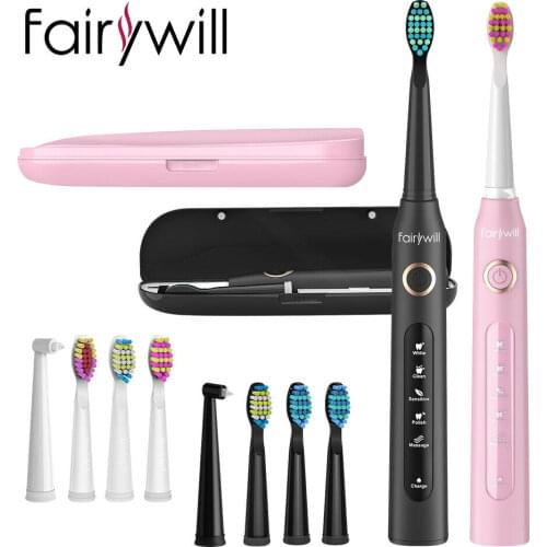 Fariywill Electric Sonic Toothbrush FW-507 IPX7 Waterproof Rechargeable USB Smart Timer for Healthy Dental Cleaning Ultrasonic