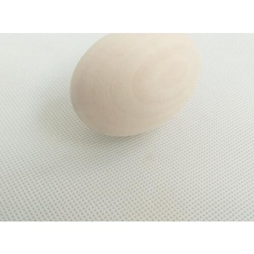 1pcs Natural Wooden Simulation Eggs Chicken Hen Dummy Nest Joke Manual Graffiti Painted Exercise Crafts DIY Creative Easter Eggs