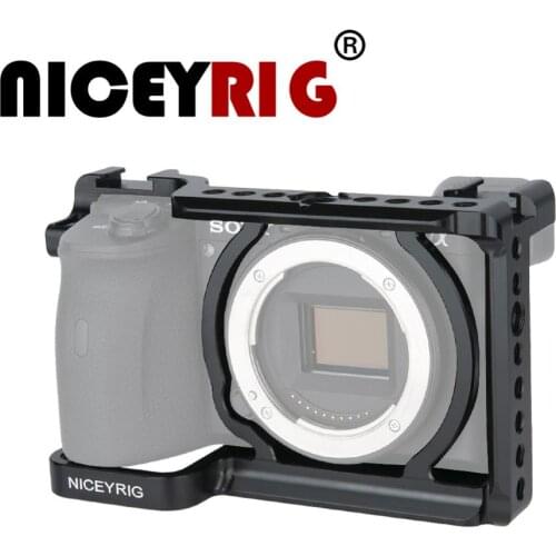 Niceyrig A6600 Dedicated Camera Cage With Cold Shoe 1/4" Thread Holes Multifunctional Stabilizer For Sony A6600
