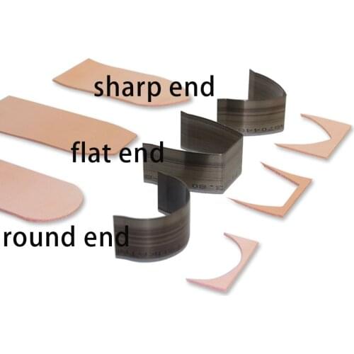 Leather craft template watch belt end cutting knife punch mould diy tools 10pcs/set