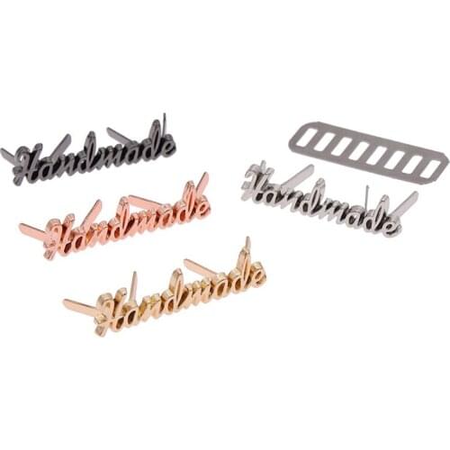 Metal Labels Handmade Letter For Jeans Shoes Bags Tags DIY Sewing Accessories Decor Supplies