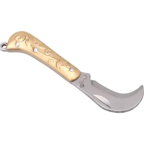 Mini Pocket Brass Fold Knife Fruit Peel Peeler Cut Pare blade camp parcel package open opener box letter multi tool utility