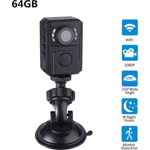 Body Worn Cam HD1080P IR Night Vision car DVR Video Security Cam Wearable IR Night Vision Wearable Mini Camcorders police camera