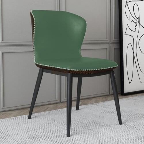Dining chair home chair backrest stool simple makeup desk hotel restaurant nordic light luxury iron table chair