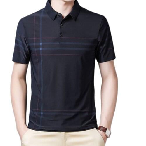2021 Summer Plaid Polo Shirts Men Short Sleeve TShirt Streetwear Casual Male Polos Blouses famous brands Tops Clothing
