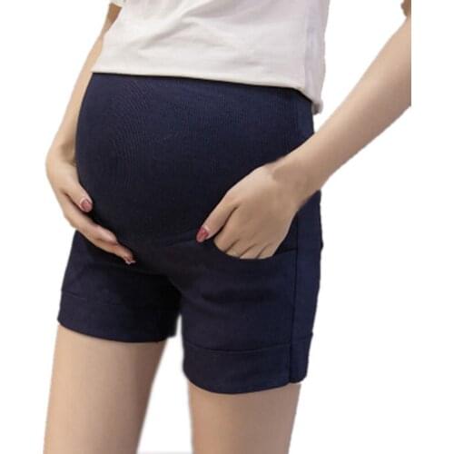 Maternity Shorts Pregnancy Shorts Women Pregnant Short Summer High Waisted Elastic Pregnancy Short Pant Summer Clothes for Women