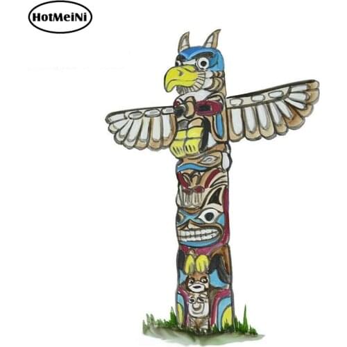 HotMeiNi 13cm x 8.8cm Indian Culture Totem Pole Vinyl Decal Sticker Car Home Truck Cooler Boat Funny Car Stickers Graphics