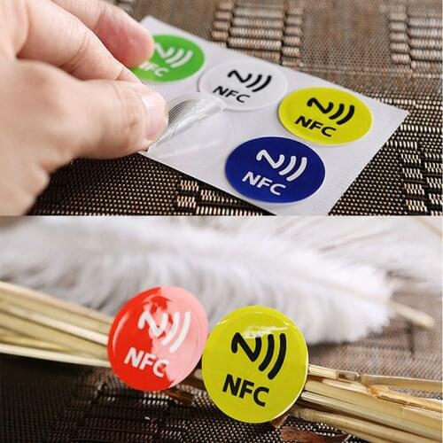 Waterproof PET Material NFC Stickers Smart Ntag213 Tags For All Phones