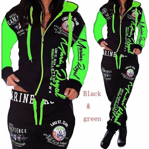 ZOGAA 2019 new Womens Sets Clothes Hoodies Pants 2 Piece Set Warm Ladies Printed Women Outfits Matching Suit Women Tracksuit