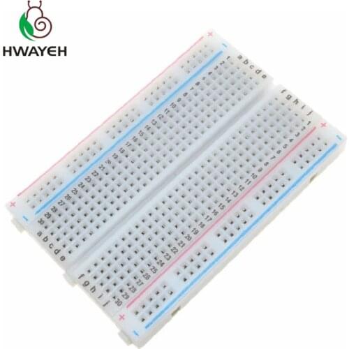 1 Pcs New 400 Tie Points Solderless PCB Breadboard Mini Universal Test Protoboard DIY Bread Board for Bus Test Circuit Board