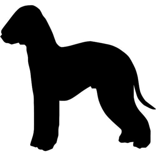 10.2*9.5CM Bedlington Terrier Dog Car Cover Scratch Decorative Decal Cartoon Animal Personality Car Sticker C6-0138
