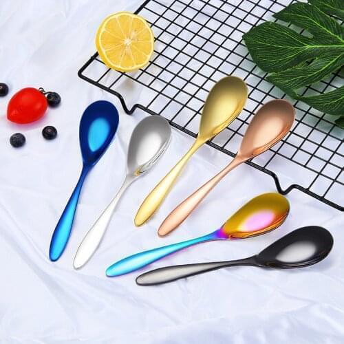 304 stainless steel tableware creative student flat hotel restaurant spoon kawaii kitchen accessories