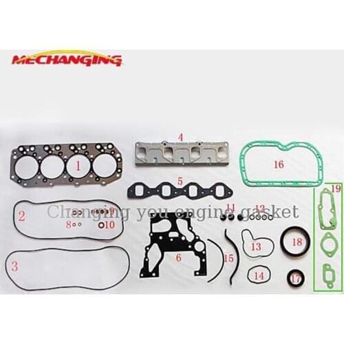 4JA1 4J41 4JB1 For ISUZU CAMPO (KB) 2.5 D (KBD27) TROOPER Full Set Engine Parts Engine Rebuilding Kits Engine Gasket 51017900