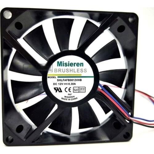 8cm 8015 80mm fan 12V 0.3A 2-wire 3Pin Computer CPU Chassis Power Ultra-quiet Cooling Fan