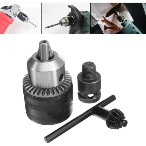 Electric Drill Adapter Workshop Rotary tools Supplies Chuck Metal Black