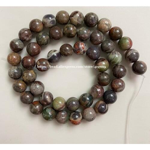 Free Shipping Natural Stone Colorful Agates Round Loose Beads 15" Pick Size for handmade Jewelry DIY