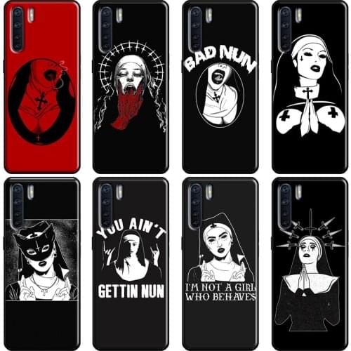 Sister Style Nun Sexy Girl Cover For OPPO A5 A9 A31 A53 2020 A1K A5S A15 A52 A72 A83 A91 F5 F7 Reno 2 Z 4 Pro Case