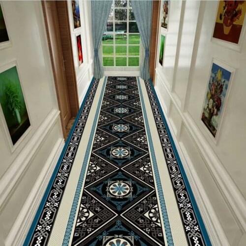 European Long Hallway Carpets Home Window Mat Hotel Corridor Rug Kitchen Runner Rugs Anti-slip Floor Mat Decor Aisle Bedroom Rug