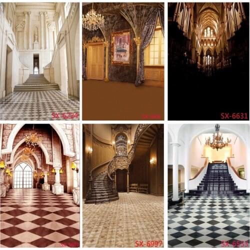 Castle Palace Indoor Photography Backdrop Newborn Kids Portrait Birthday Photo Background for Photo Studio Props 2157 YXFL-46