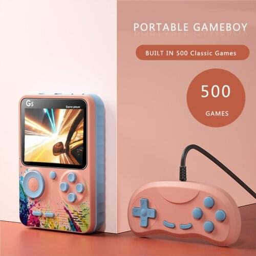Gameboy 3-Inch Screen Handheld Console Video Game Console Built-In 500 Games Retro Kids Gift Support TV Doubles