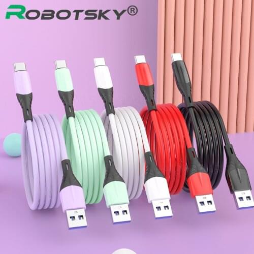 USB To Type C Cable 5A USB C Data Cable For Samsung s10 s9 Phone Fast Charger Charging Cable USB-C Type-C Quick Cable For Huawei