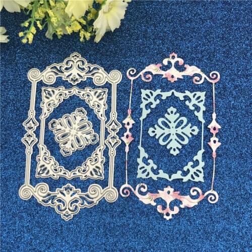 Christmas Victorian Frame Metal Cutting Dies Stencil for DIY Scrapbooking Photo Album Embossing Paper Cards Decorative Crafts