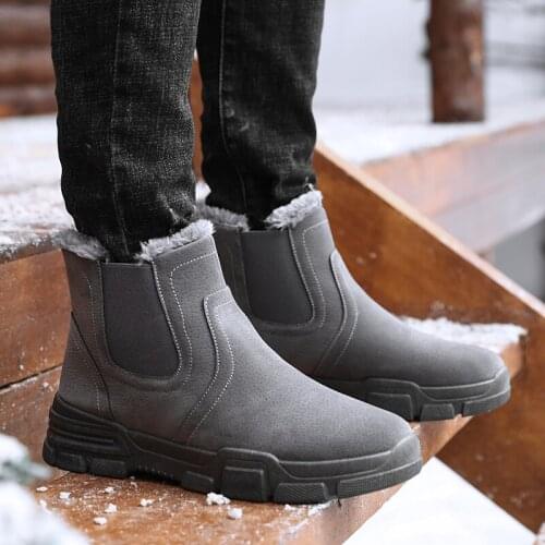 Boots warm 2021 new men fahsion tide shop High Quality outdoor Personality