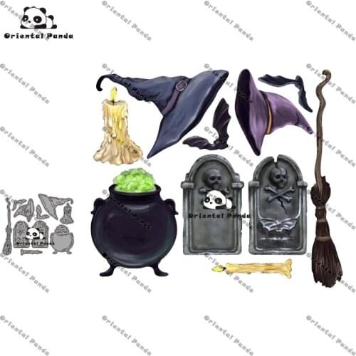 New mold 2021 Campervan metal Halloween Embellishments mold DIY mold Halloween cutting new metal dies die cuts for card making