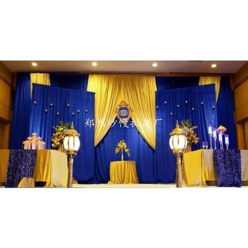 Excellent quality new style Wedding Backdrop with Beatiful Swag Wedding drape and curtain wedding decoration