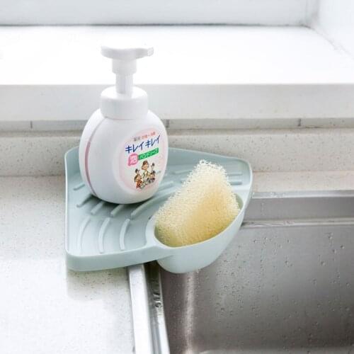 GUANYAO Sink Shelf Soap Sponge Drain Rack Holder Storage Shelf Kitchen Tools Storage Suction Cup Hanging Drain Sink