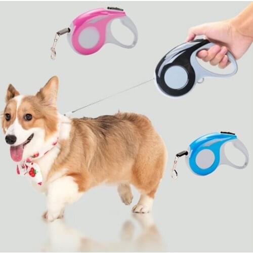 Retractable Dog Leash 3M/5M Running Lead Extending Automatic Walking Leash Pet Puppy Cat Traction Rope Belt For Small Medium Dog