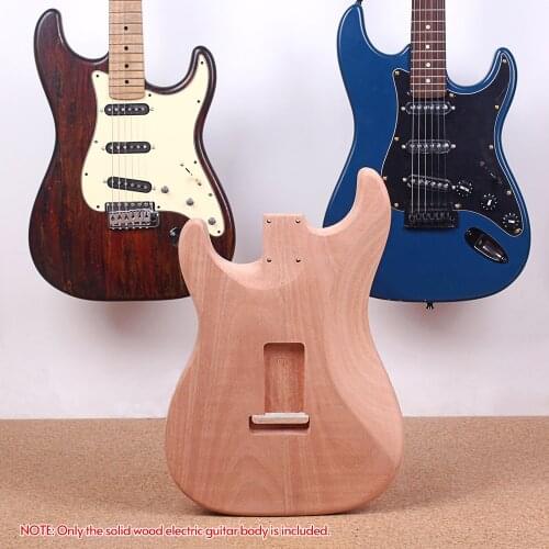 ST Electric Guitar Body Red Walnut Guitar DIY Accessory Natural Wood Color