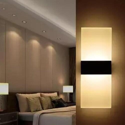 LED Bedside Lamp Wall Lamp Wall Light Corridor Aisle Lights Home Outdoor Acrylic Light-Up Eco-Friendly