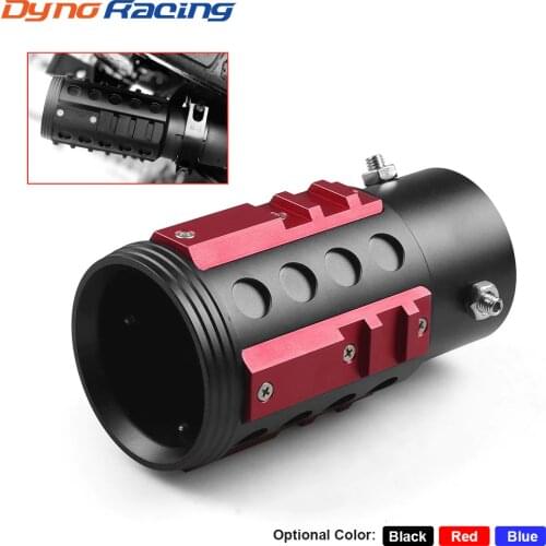 Universal Car Styling Tail Throat Aluminum Car Rear Round Exhaust Pipe Tail Tip Pipe Industrial Style For 38mm-63mm Pipes