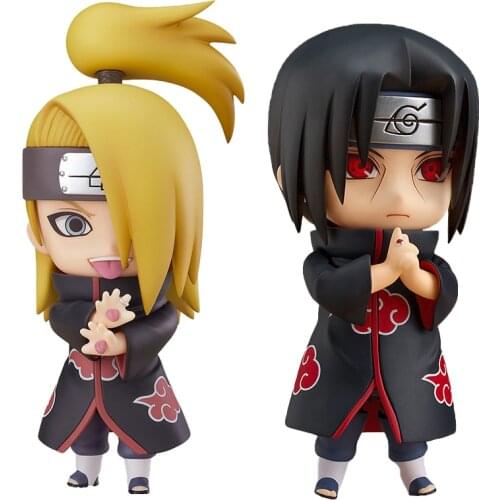 In Stock Anime Modle Gsc Figurine Naruto Figure Itachi Sasuke Q Version Collection Action Figure Toys for Boys Gift Original