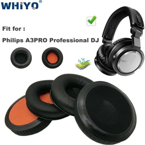 Replacement Ear Pads for Philips A3PRO A 3PRO 3 PRO A-3PRO Professional DJ Headset Parts Leather Earmuff Earphone Sleeve Cover