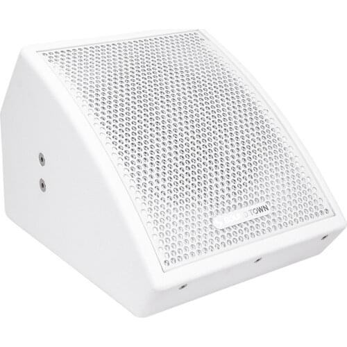 Sound Town CARME Series 8" Coaxial 2-Way Professional PA DJ Stage Monitor Speaker, white with U Mounting Bracket (CARME-U8MW)
