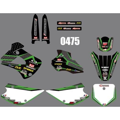 0475 motorcycle Team Graphic & Backgrounds Decal Stiker Kits for Kawasaki KX85-100 1998-2000 dirt bike sticker for Kawasaki KX85