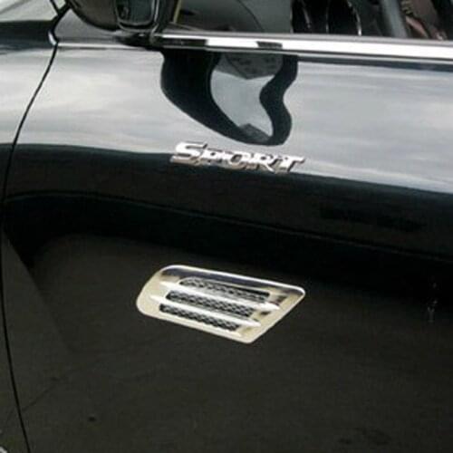 1 pair of side net cover car air outlet decorative stickers for Audi Q3 Q5 SQ5 Q7 A1 A3 S3 A4 S4 RS4 RS5 A5 A6 S6 C6 Car sticker