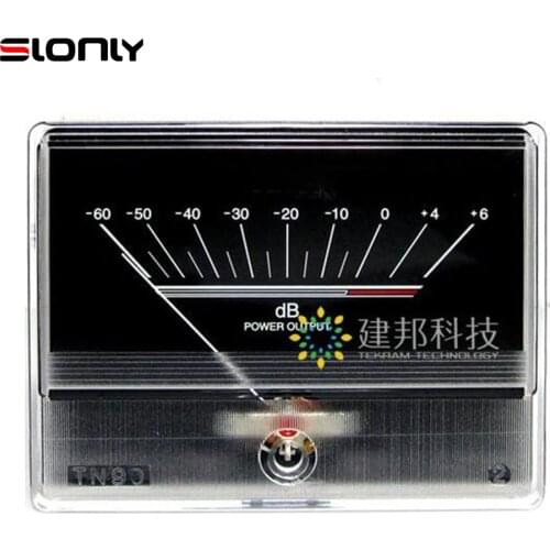 1pcs-6pcs DENON TN-90 Amplifier Level VU Meter Head Tube Audio DB Meter Bridge Power Sound Pressure Meter with Chassis Backlight