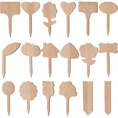 DIY Bamboo Plant Marking Label Potted Plants Nurseries Succulents Flowers Vegetables Seedling Markers Gardening Marking Card
