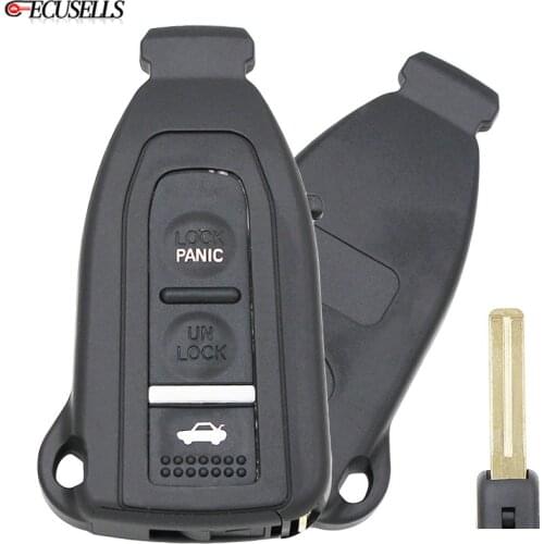 3 Button Smart Prox Remote Key Shell Case Car Key Housing Cover with Uncut Blade For Lexus LS430 2002 2003 2004 2005 2006