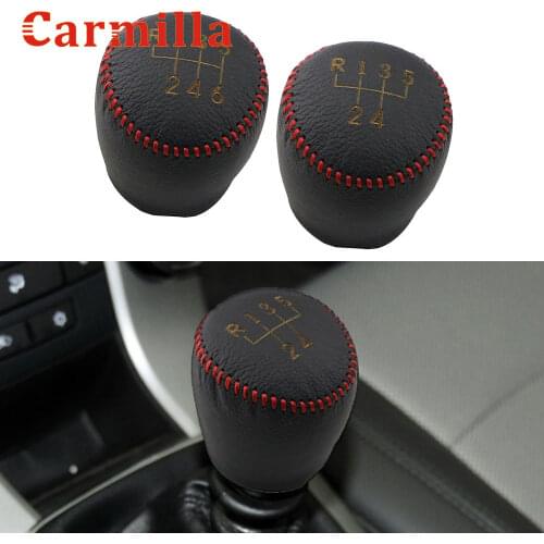 Carmilla Leather 5 6 Speed MT Car Gear Shift Collars for Chevrolet Cruze Sedan Hatchback 2009-2016 Shift Knob Handbrake Cover FR