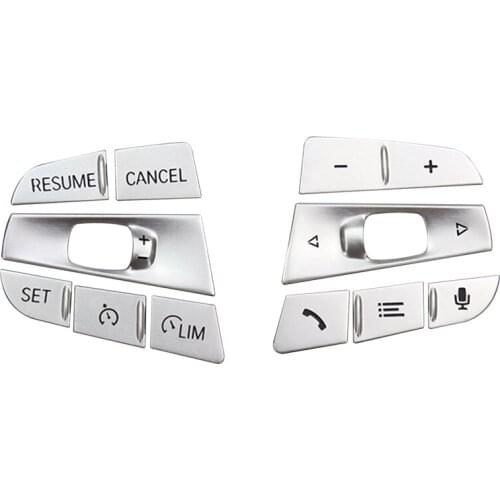 Car Styling Chrome Steering Wheel Buttons Switch Trim Covers Stickers Accessories For-BMW 3 Series G20 G28 2020-2021