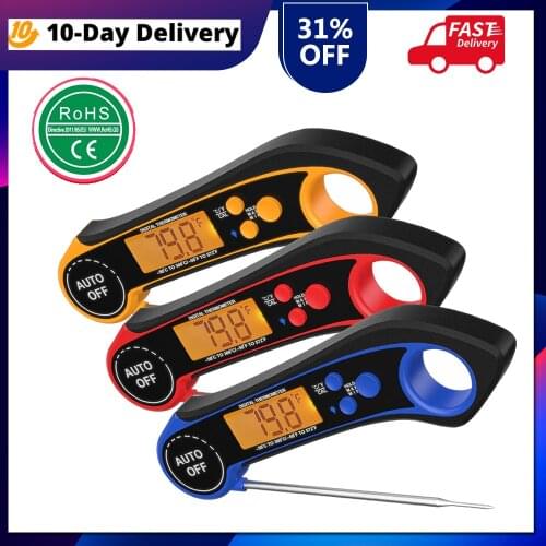 Digital Kitchen Food Thermometer For Meat Water Milk Cooking Food Probe Foldable BBQ Electronic Oven Thermometer Kitchen Tools