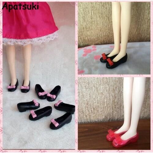 Kids Toy Pretty Bowknot Shoes For Blythe Dolls Blyth 1/6 Fashion Shoes For Licca Doll Mini Shoes For Momoko 1/6 BJD Doll